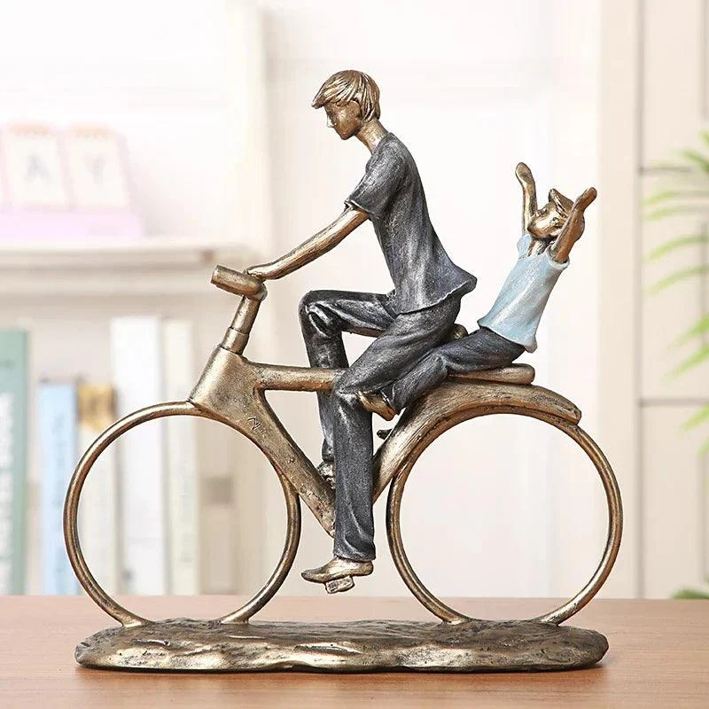 Bike_Family_Resin_Figurine_-_-4137848 Bike Family Resin Figurine -