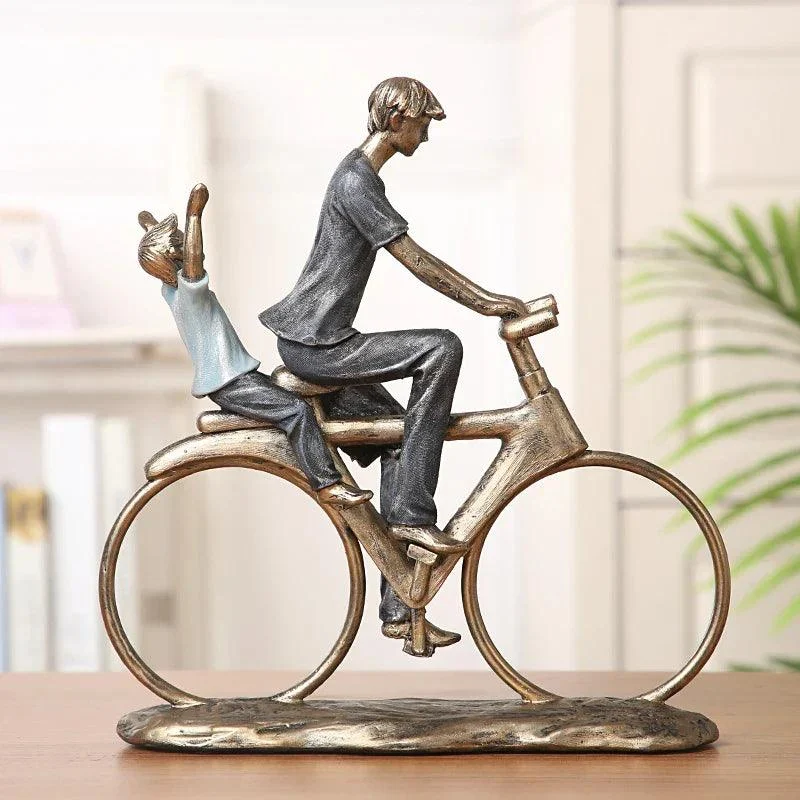 Bike_Family_Resin_Figurine_-_-4137854 Bike Family Resin Figurine -