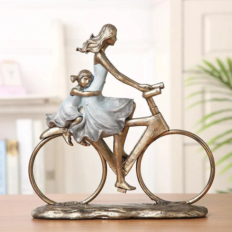 Bike_Family_Resin_Figurine_-_-4137860 Bike Family Resin Figurine -