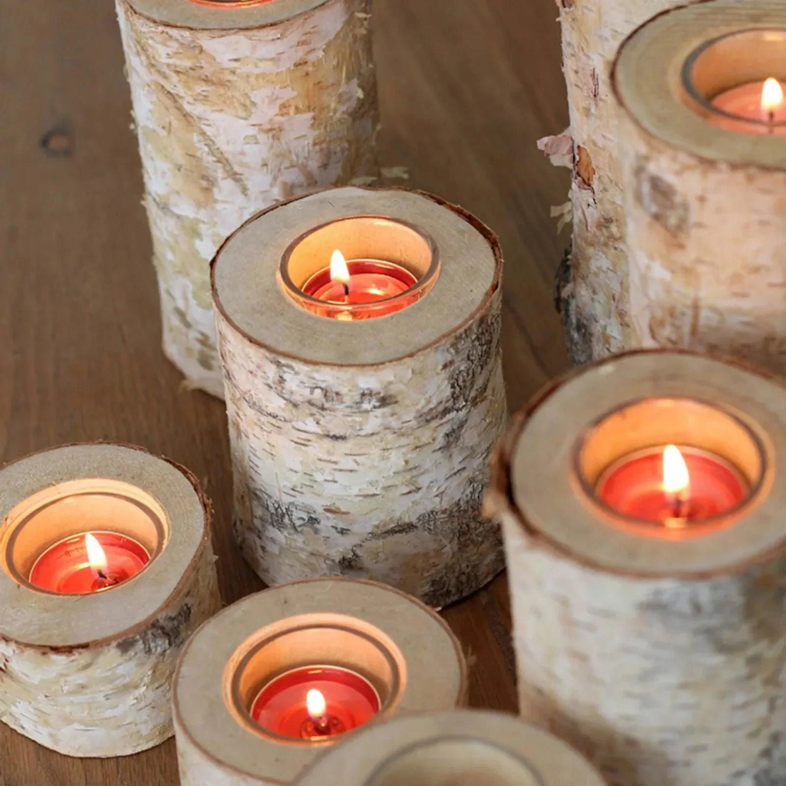 Birch_Wood_Candle_Holder_-_-4137936 Birch Wood Candle Holder -