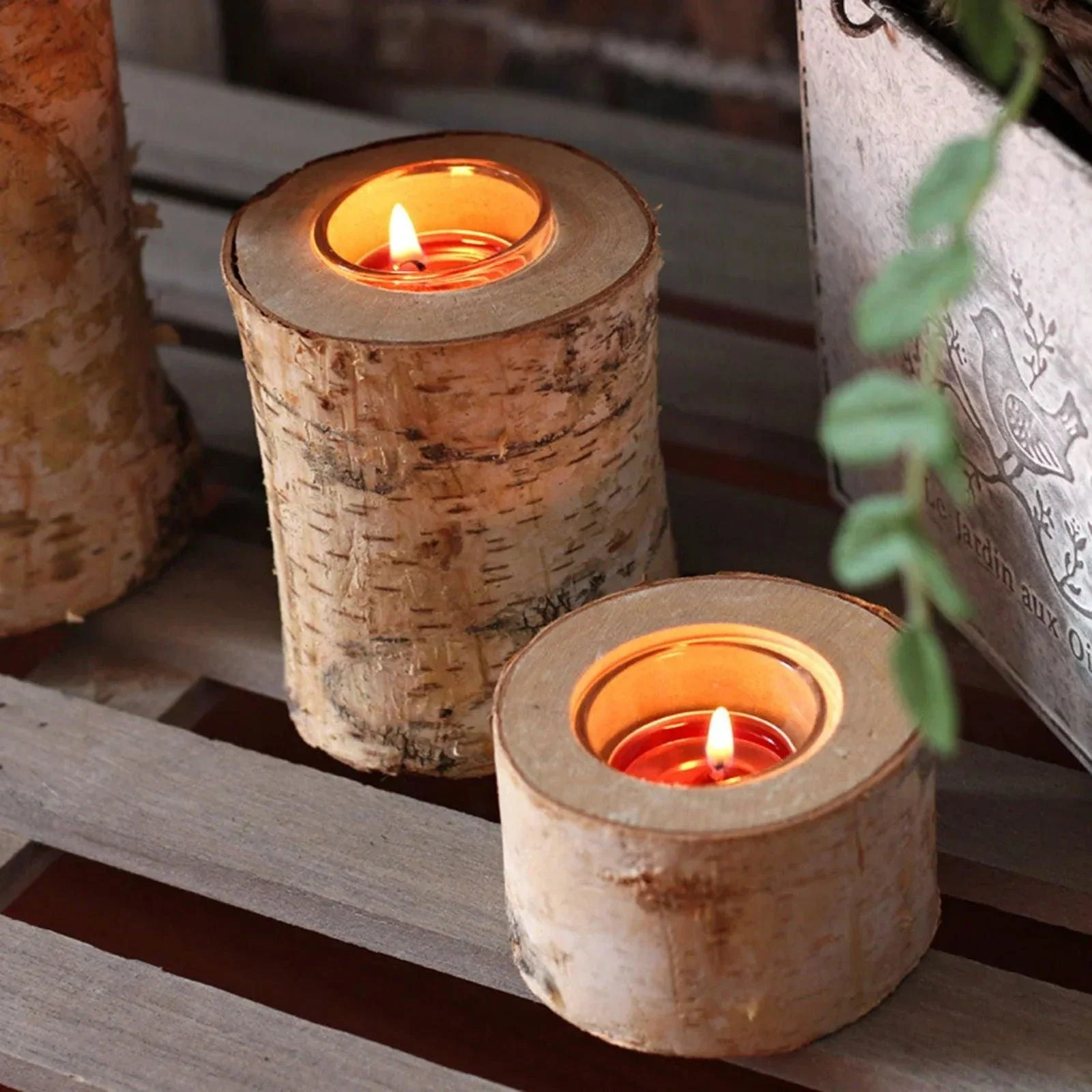 Birch_Wood_Candle_Holder_-_-4137941 Birch Wood Candle Holder -