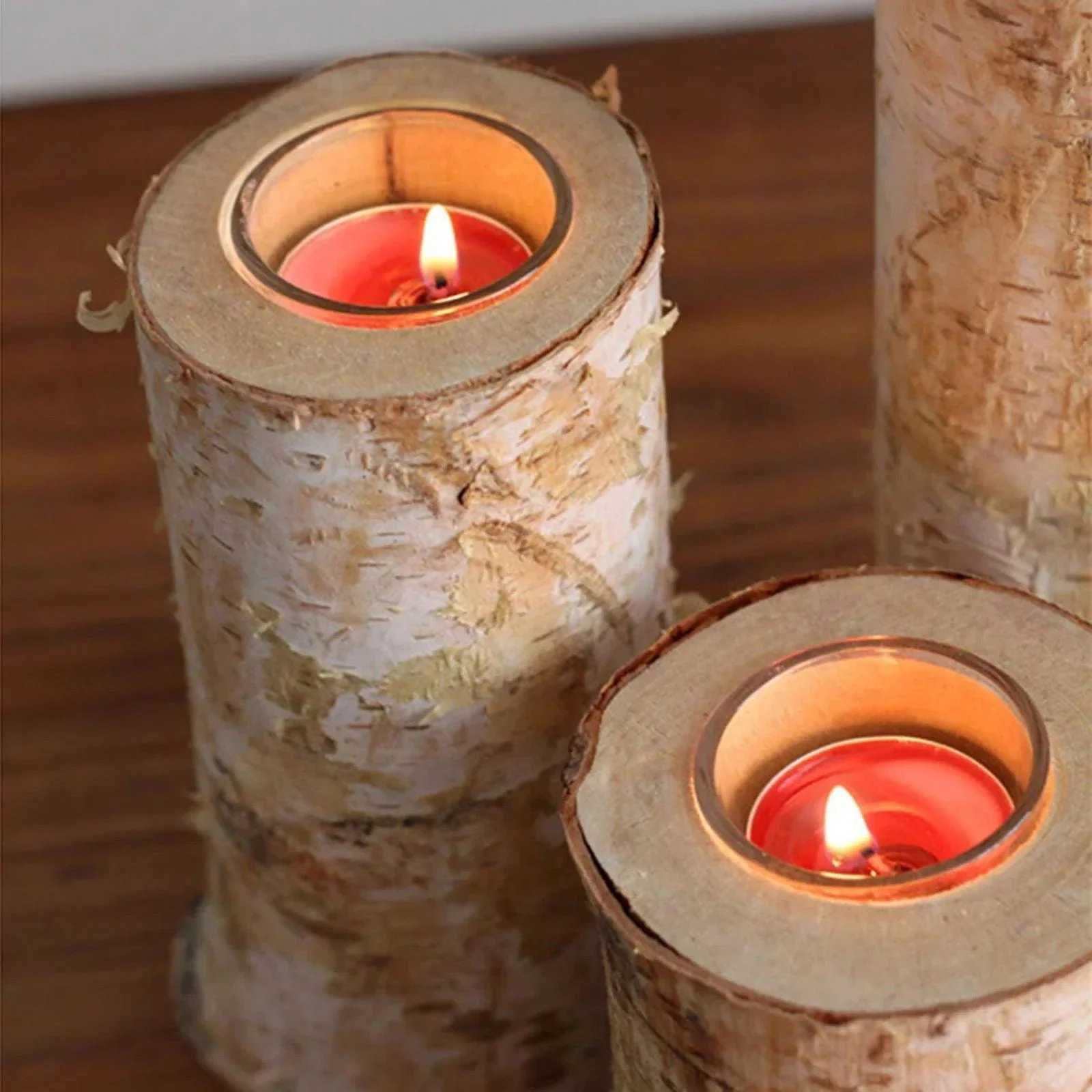 Birch_Wood_Candle_Holder_-_-4137949 Birch Wood Candle Holder -