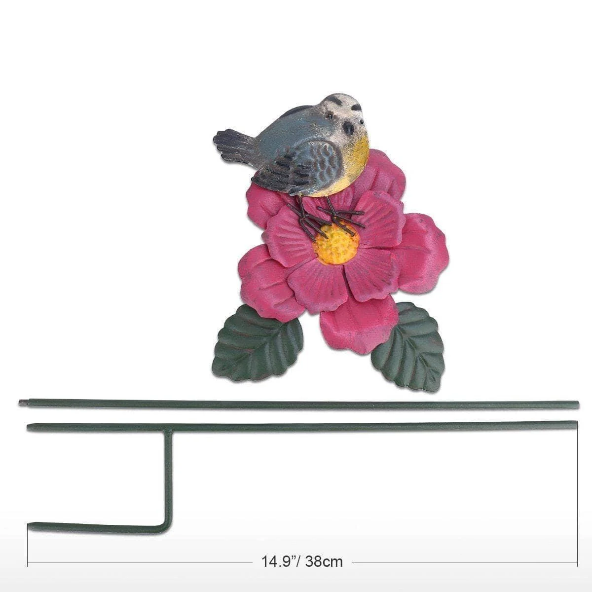 Bird_Flower_Garden_Stake_-_Charm_for_Your_Garden_Decor_-_-4138003 Bird & Flower Garden Stake - Charm for Your Garden Decor -