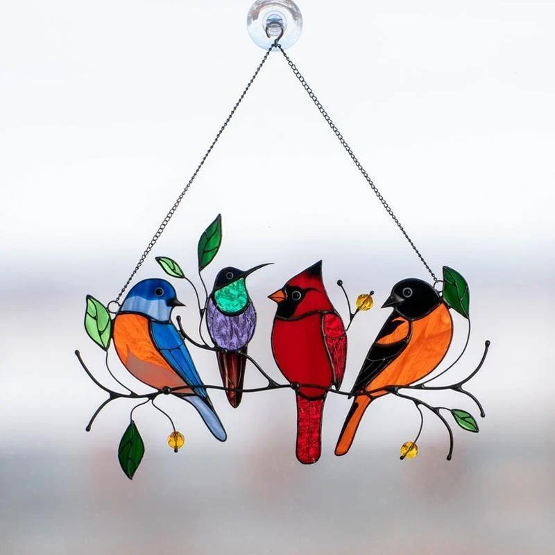 Birds Acrylic Window Hangings - - #tag1#