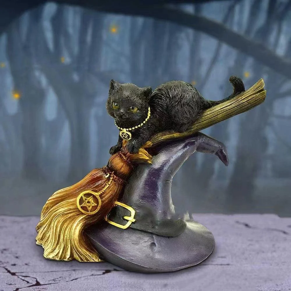 Black Cat Resin Craft Ornament -  - #tag1#
