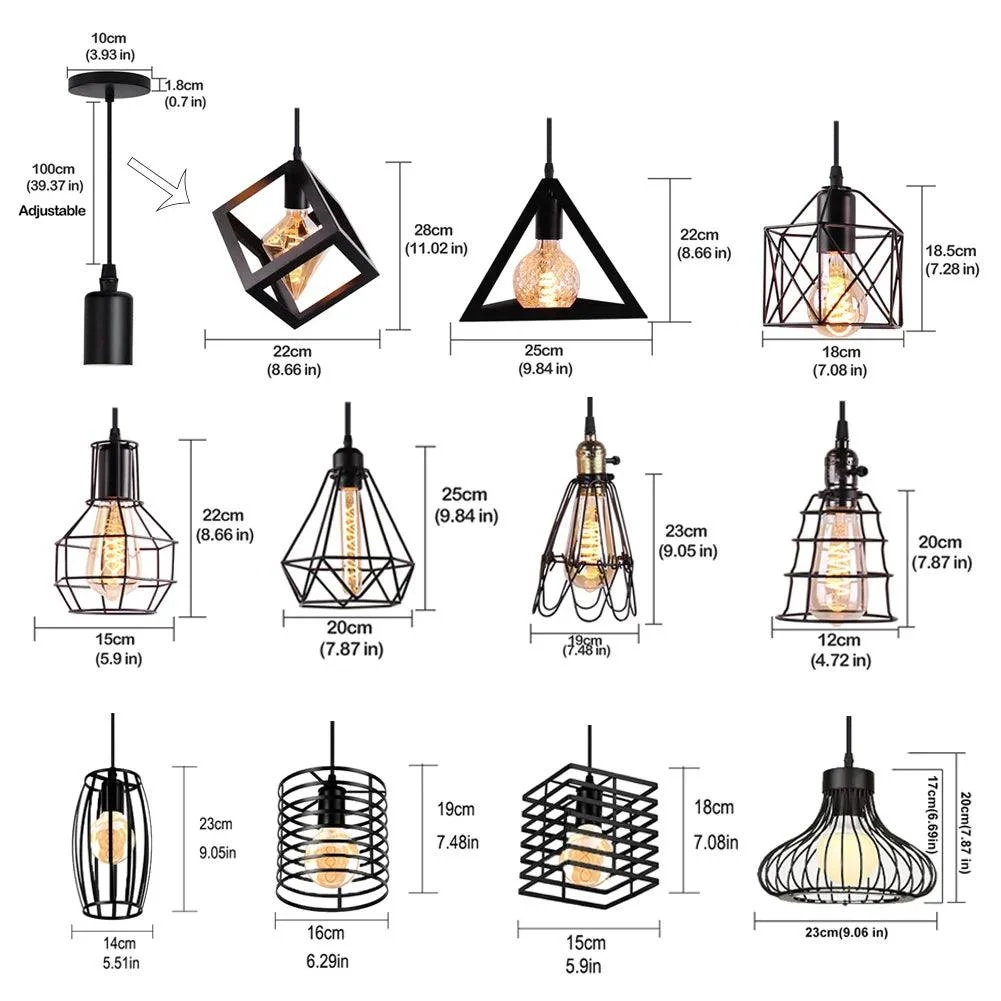 Black_Metal_Cage_Pendant_Light_Retro_Industrial_Charm_-_-4138948 Black Metal Cage Pendant Light: Retro Industrial Charm -