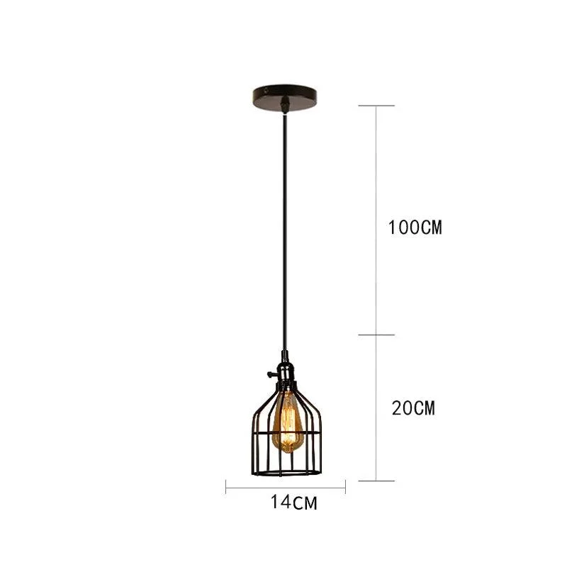 Black_Metal_Cage_Pendant_Light_Retro_Industrial_Charm_-_-4138994 Black Metal Cage Pendant Light: Retro Industrial Charm -