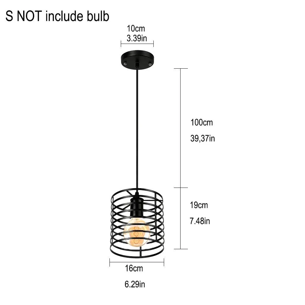 Black_Metal_Cage_Pendant_Light_Retro_Industrial_Charm_-_-4139022 Black Metal Cage Pendant Light: Retro Industrial Charm -