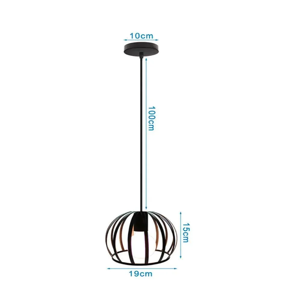 Black_Metal_Cage_Pendant_Light_Retro_Industrial_Charm_-_-4139049 Black Metal Cage Pendant Light: Retro Industrial Charm -