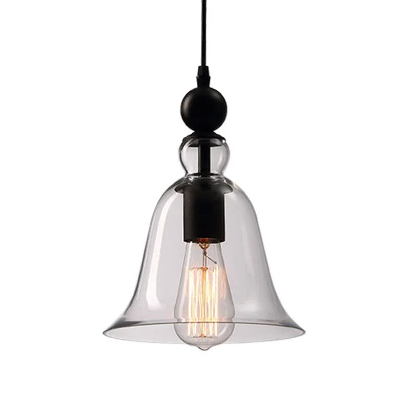 Black_Single_Ceiling_Pendant_Light_Rustic_Bell_Clear_Glass_Hanging_Lighting_Fixture_-_-_tag1_-4156707 Black Single Ceiling Pendant Light Rustic Bell Clear Glass Hanging Lighting Fixture - - #tag1#