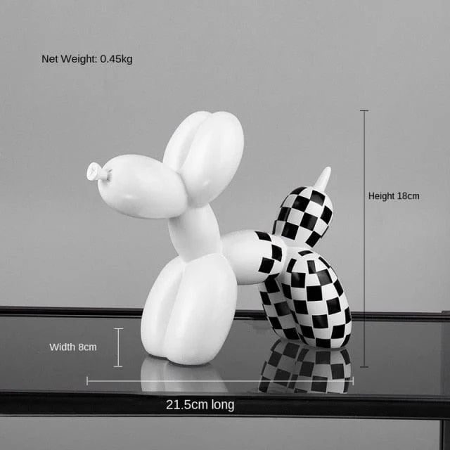 Black & White Balloon Dog -  - #tag1#