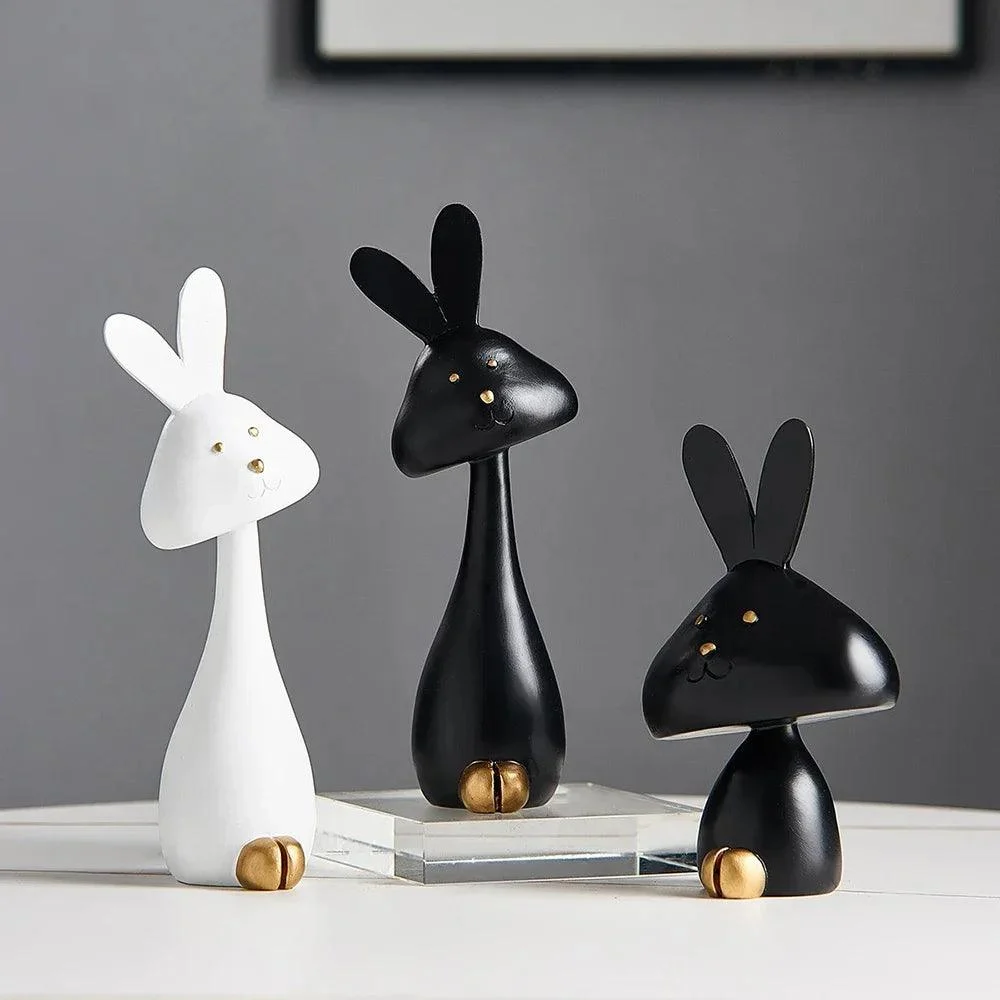 Black_White_Cartoon_Resin_Statue_-_-4138318 Black & White Cartoon Resin Statue -