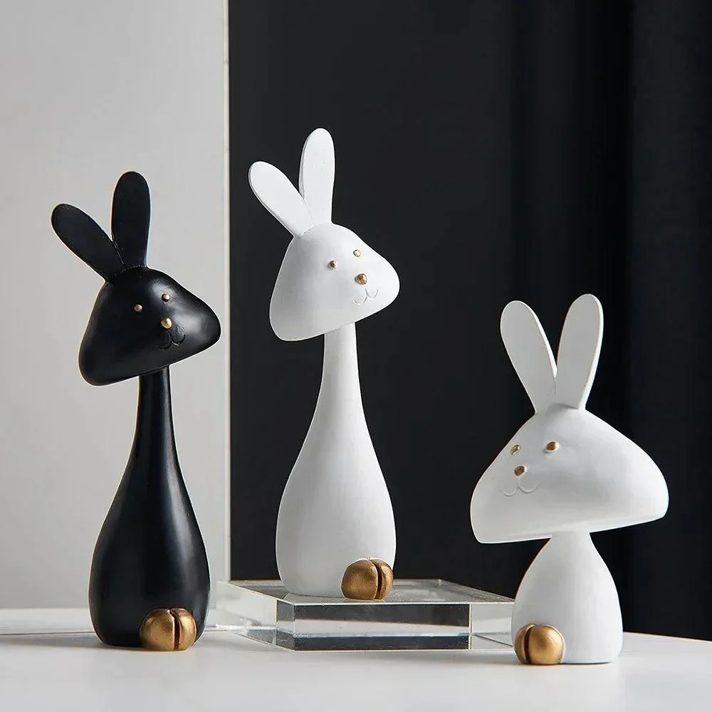 Black_White_Cartoon_Resin_Statue_-_-4138334 Black & White Cartoon Resin Statue -