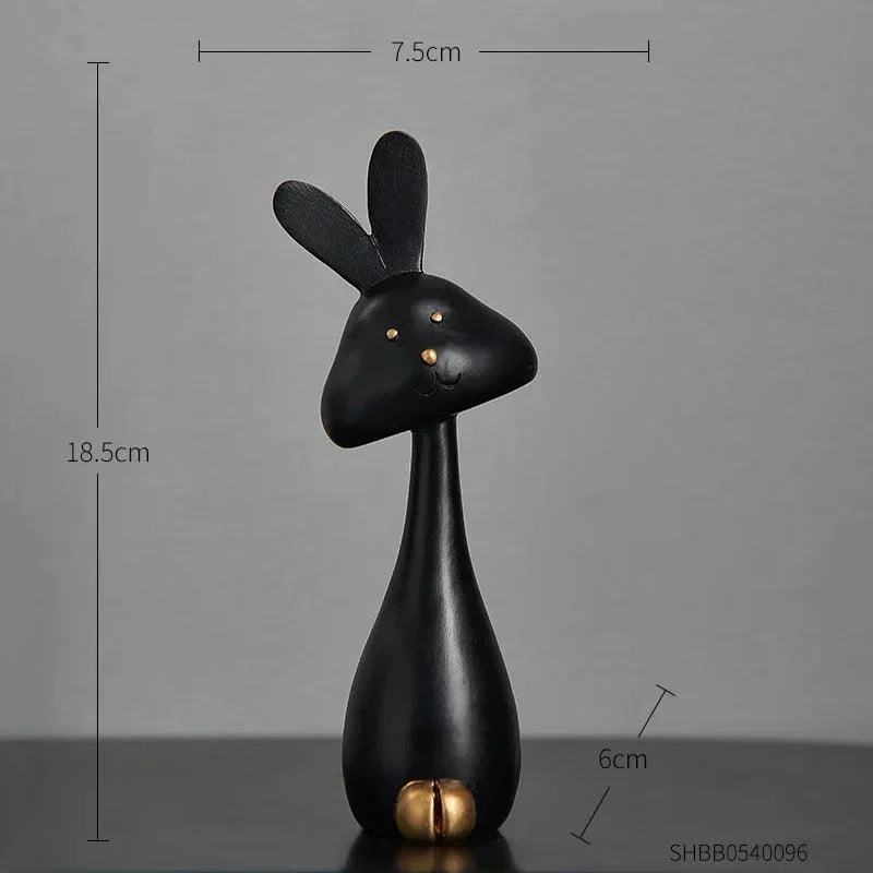 Black_White_Cartoon_Resin_Statue_-_-4138350 Black & White Cartoon Resin Statue -