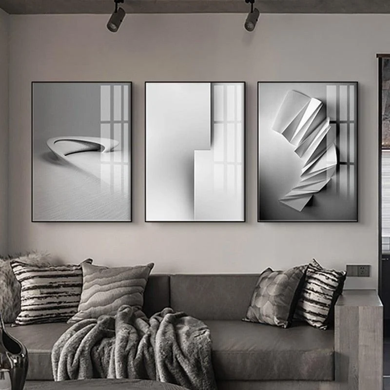 Black White Geometry Space -  - #tag1#