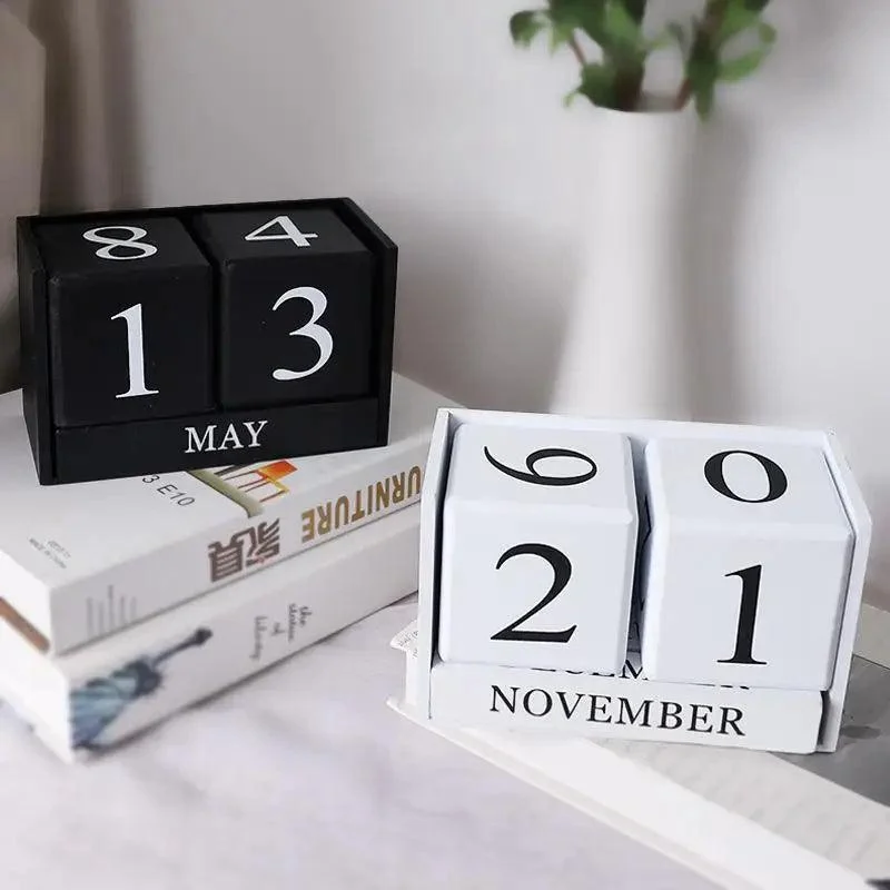 Black_White_Wooden_Block_Calendar_-_-4138409 Black & White Wooden Block Calendar -