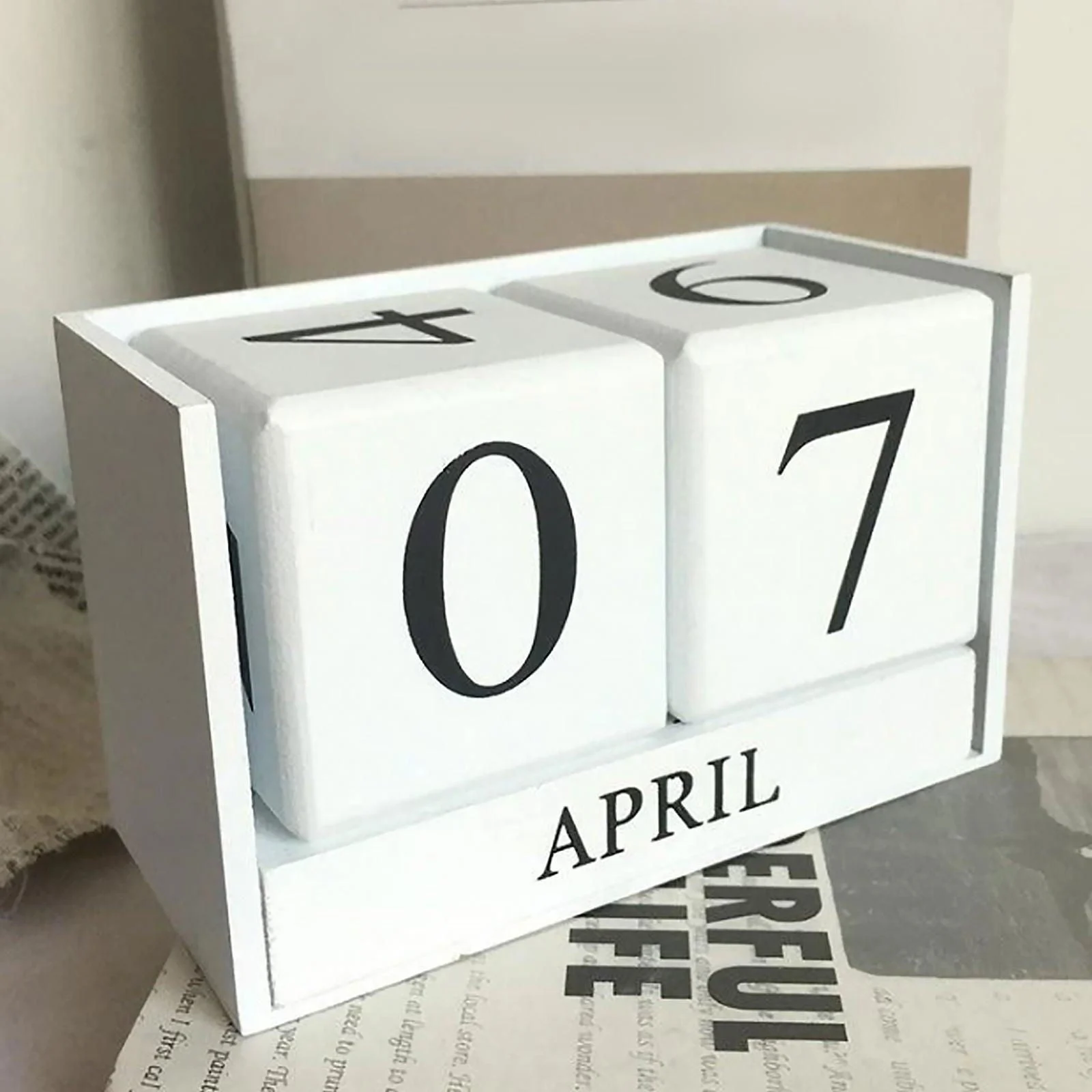 Black_White_Wooden_Block_Calendar_-_-4138424 Black & White Wooden Block Calendar -