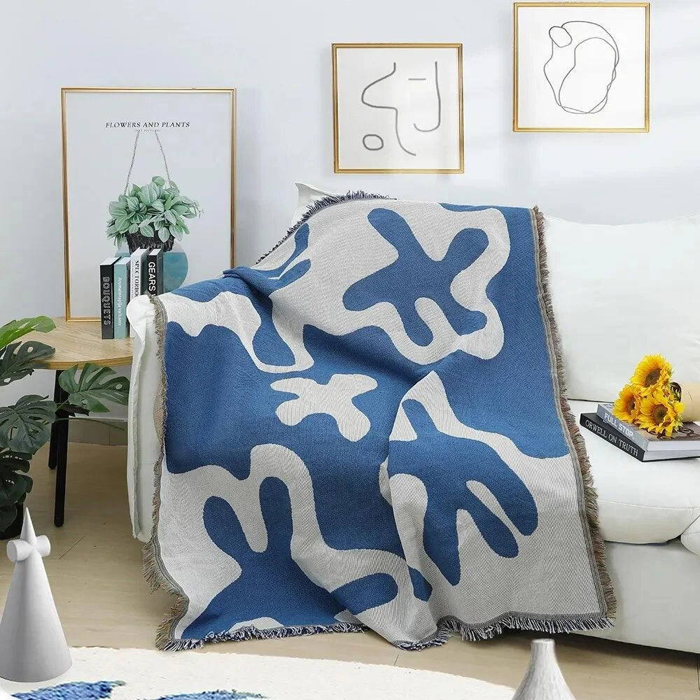 Blue_Abstract_Art_Throw_Blankets_-_-4139847 Blue Abstract Art Throw Blankets -