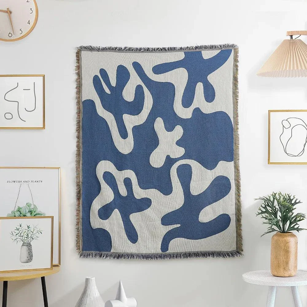 Blue_Abstract_Art_Throw_Blankets_-_-4139861 Blue Abstract Art Throw Blankets -