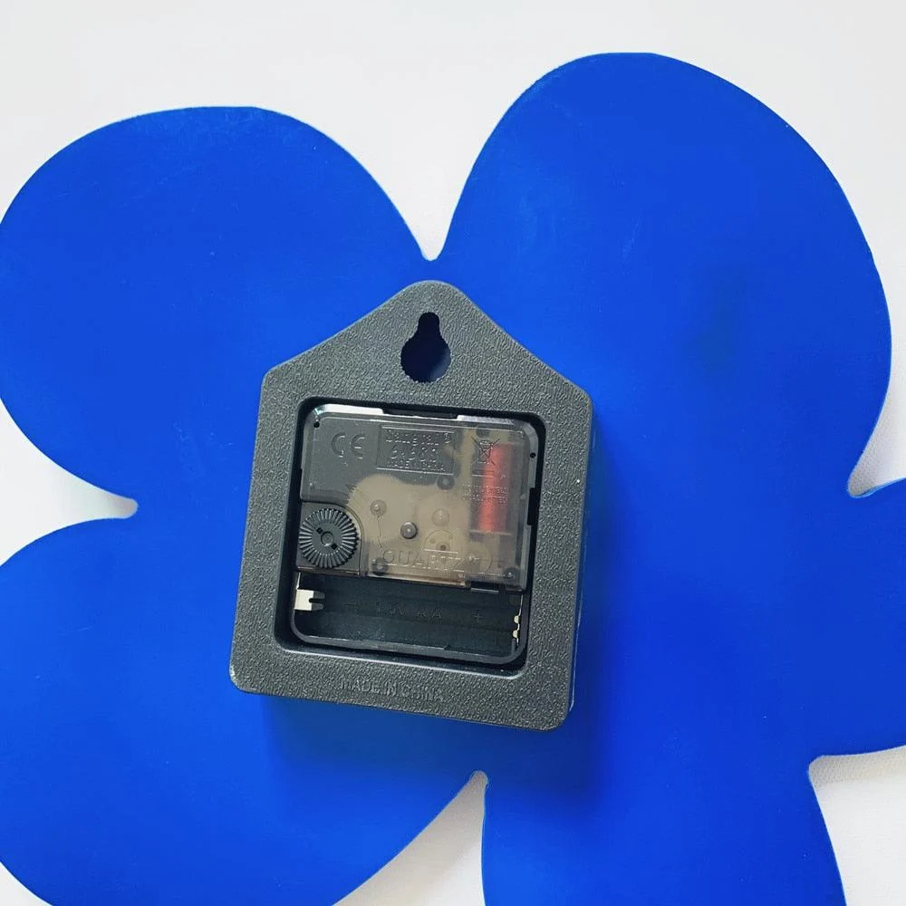 Blue_Flower_Wall_Clock_-_-4140221 Blue Flower Wall Clock -