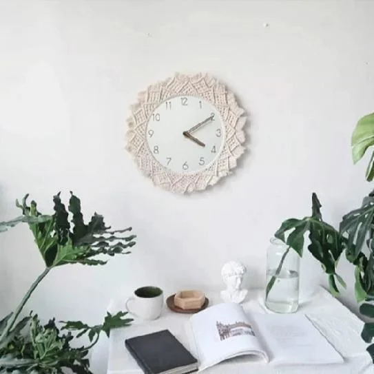 Boheme_-_Stylish_Makramee_Wall_Clock_-_-_tag1_-4154306 Boheme - Stylish Makramee Wall Clock - - #tag1#