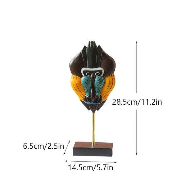 Bohemian Abstract Face Figurines - - #tag1#