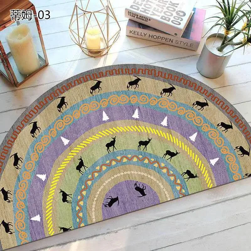 Bohemian_Anti_Slip_Semi-circular_Doormat_-_-4140686 Bohemian Anti Slip Semi-circular Doormat -