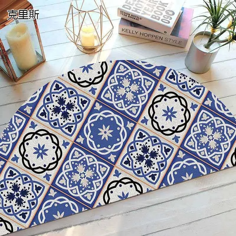 Bohemian_Anti_Slip_Semi-circular_Doormat_-_-4140695 Bohemian Anti Slip Semi-circular Doormat -