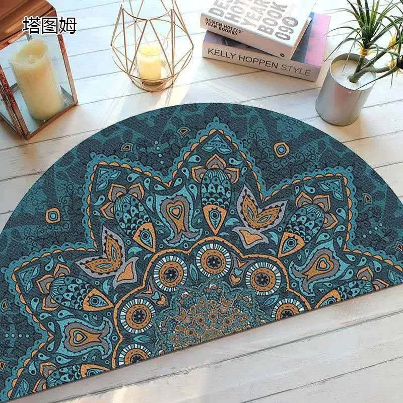 Bohemian_Anti_Slip_Semi-circular_Doormat_-_-4140702 Bohemian Anti Slip Semi-circular Doormat -
