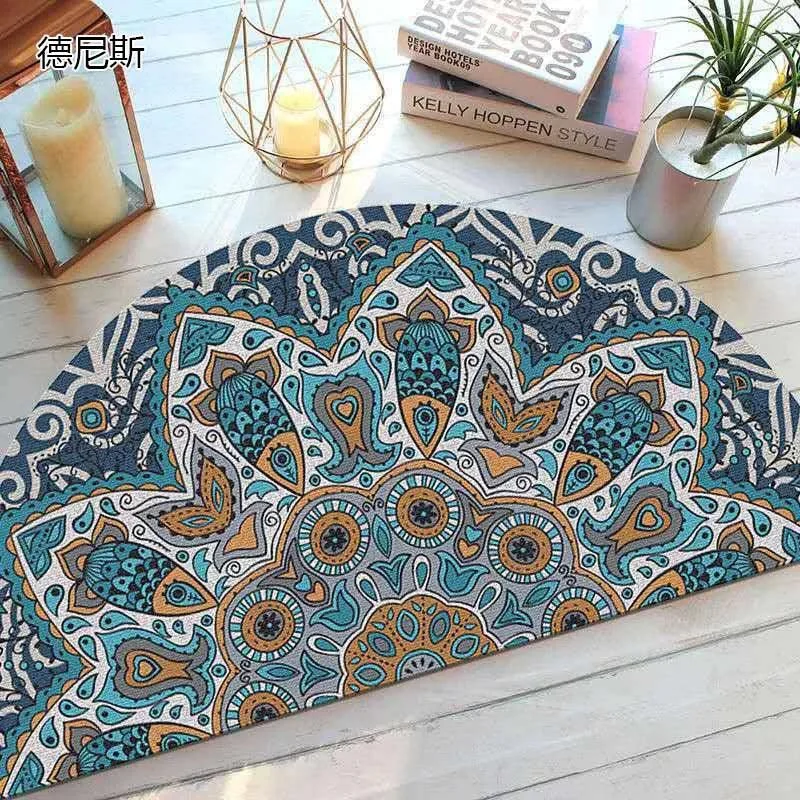 Bohemian_Anti_Slip_Semi-circular_Doormat_-_-4140715 Bohemian Anti Slip Semi-circular Doormat -