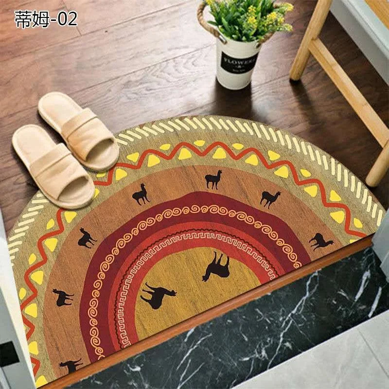 Bohemian_Anti_Slip_Semi-circular_Doormat_-_-4140723 Bohemian Anti Slip Semi-circular Doormat -