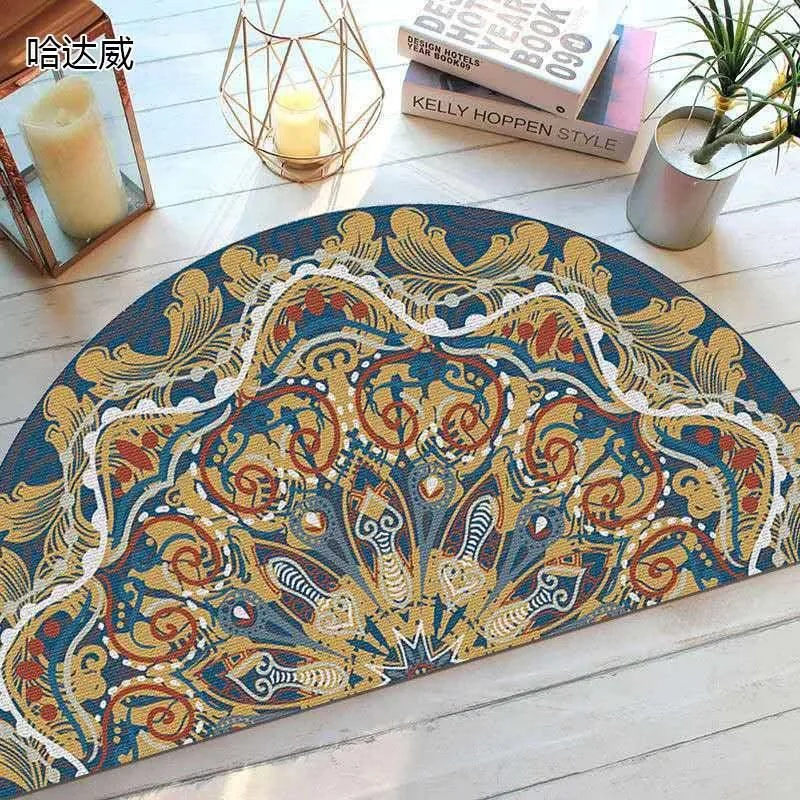 Bohemian_Anti_Slip_Semi-circular_Doormat_-_-4140750 Bohemian Anti Slip Semi-circular Doormat -