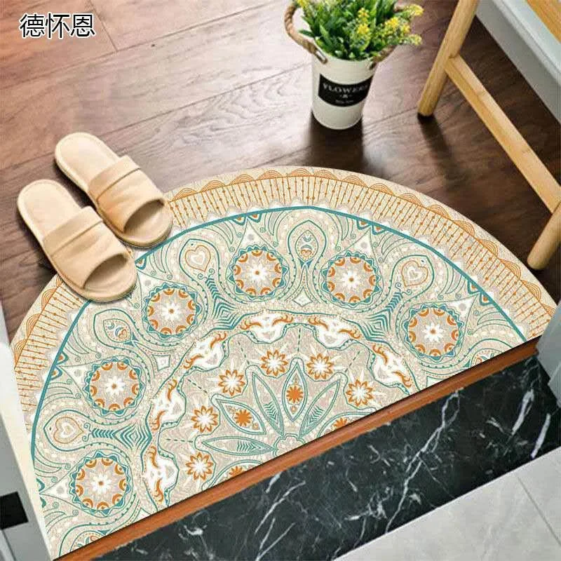 Bohemian_Anti_Slip_Semi-circular_Doormat_-_-4140756 Bohemian Anti Slip Semi-circular Doormat -