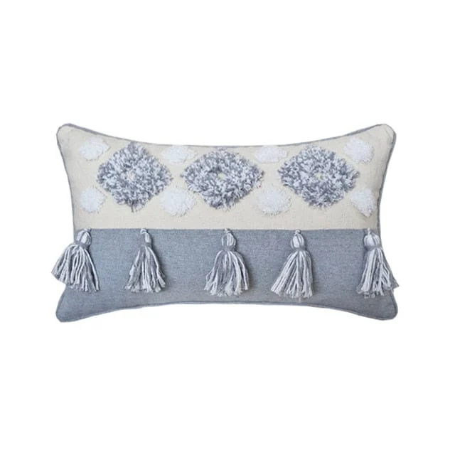 Boho_Grey_Tassel_Pillow_Cover_-_-_tag1_-4160197 Boho Grey Tassel Pillow Cover - - #tag1#