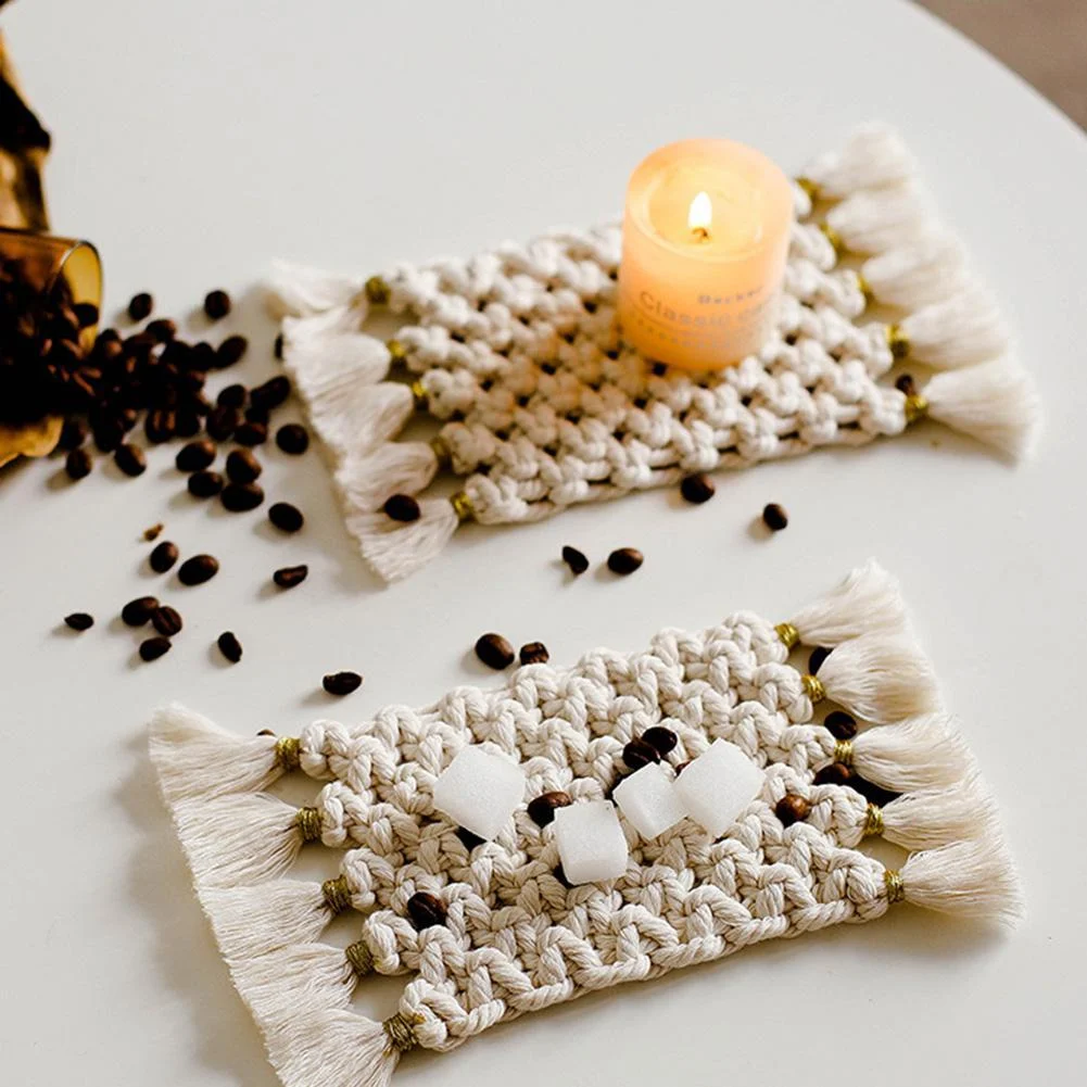Boho Macrame Mat - - #tag1#
