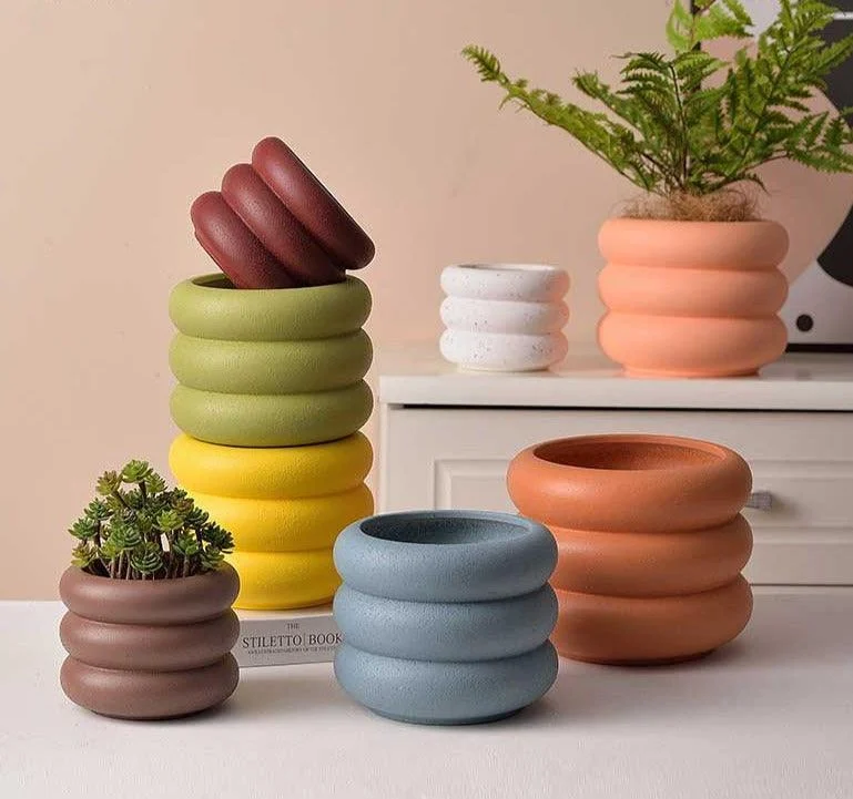 Boho_Spiral_Bubble_Planter_Pot_-_-4142328 Boho Spiral Bubble Planter Pot -