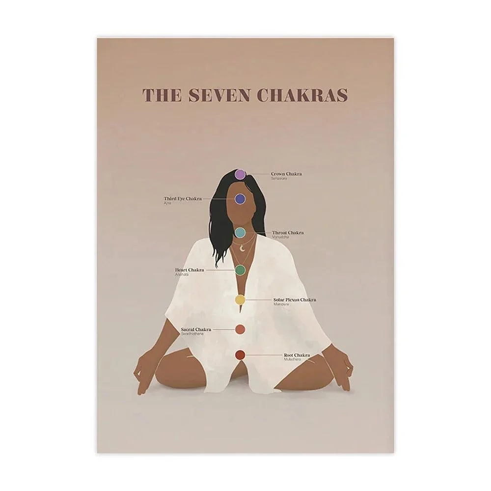 Boho Yoga Meditation Wall Art -