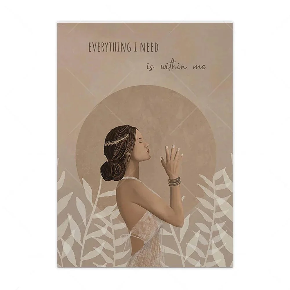 Boho Yoga Meditation Wall Art -