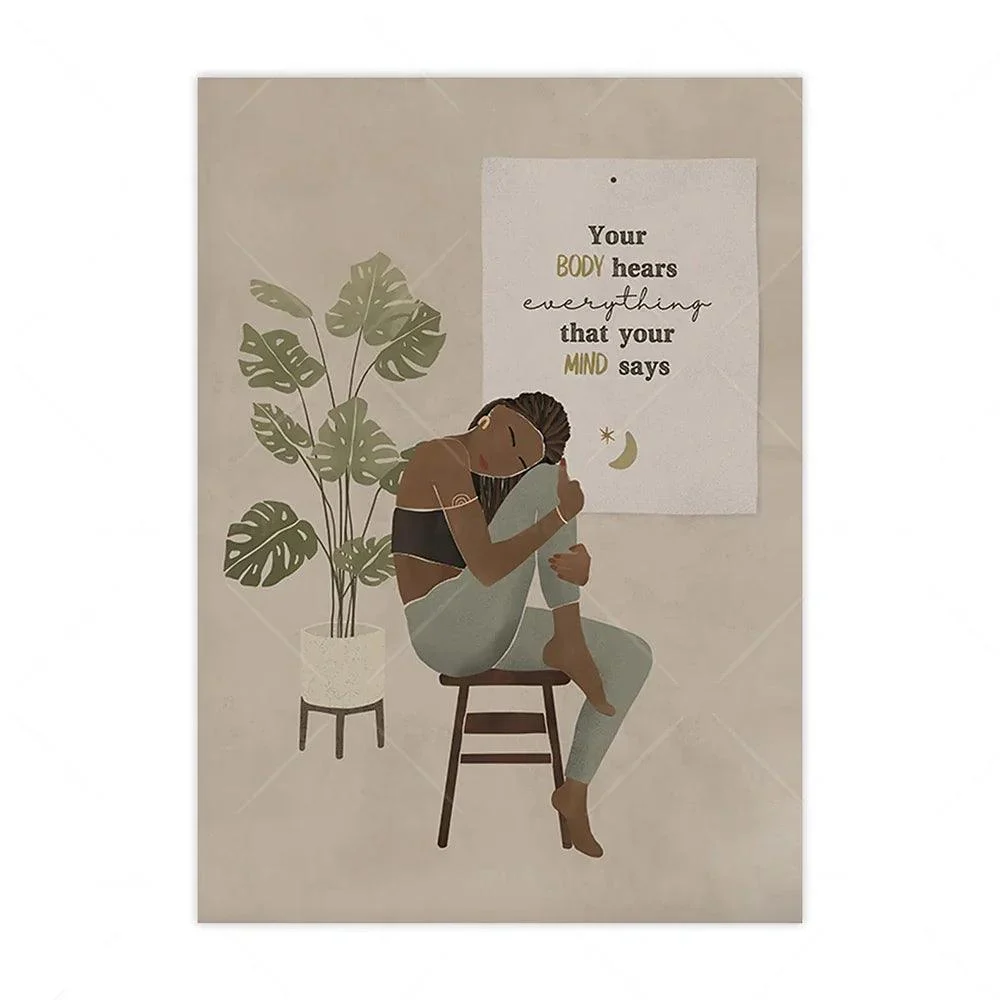 Boho Yoga Meditation Wall Art -
