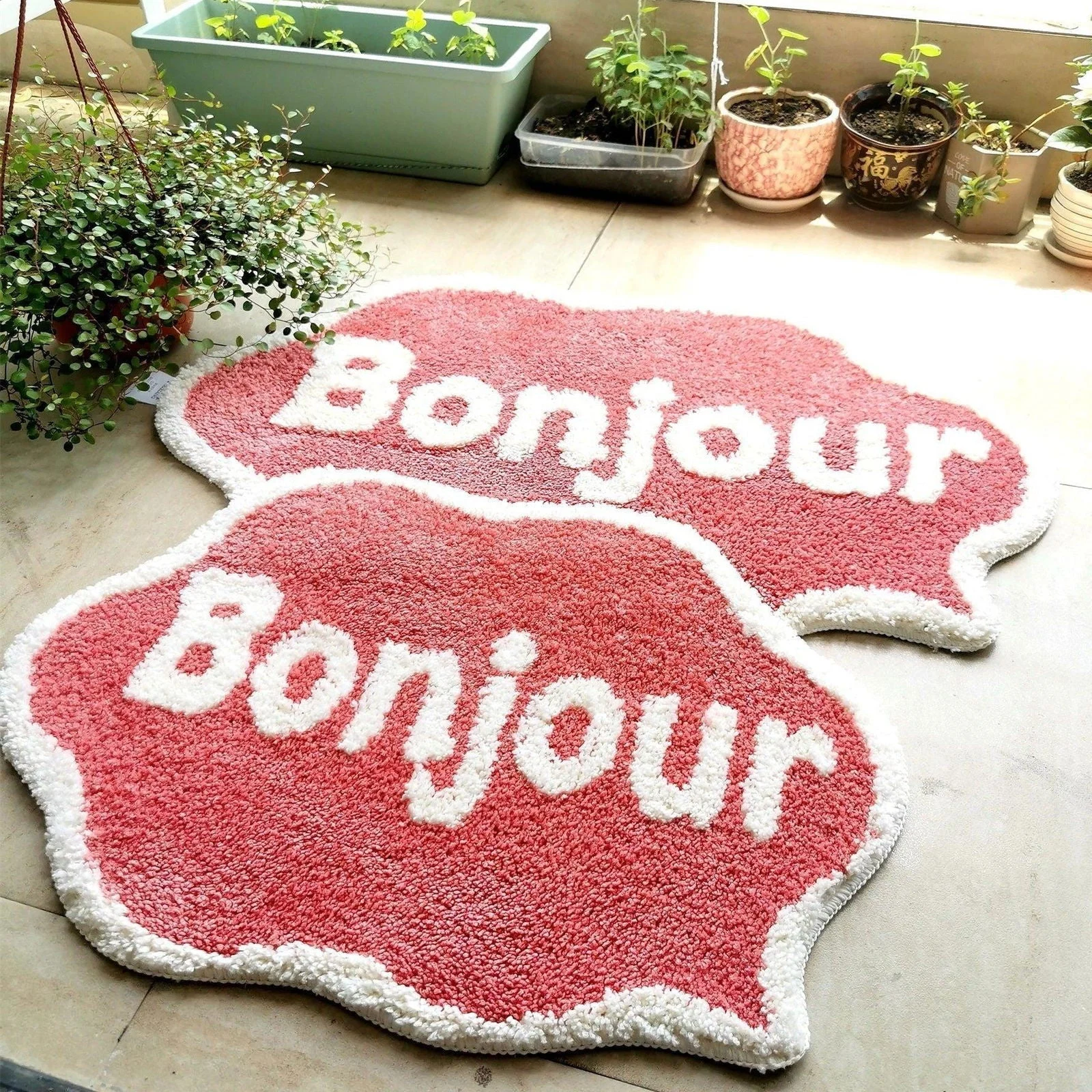 Bonjour Welcome Door Mat - - #tag1#