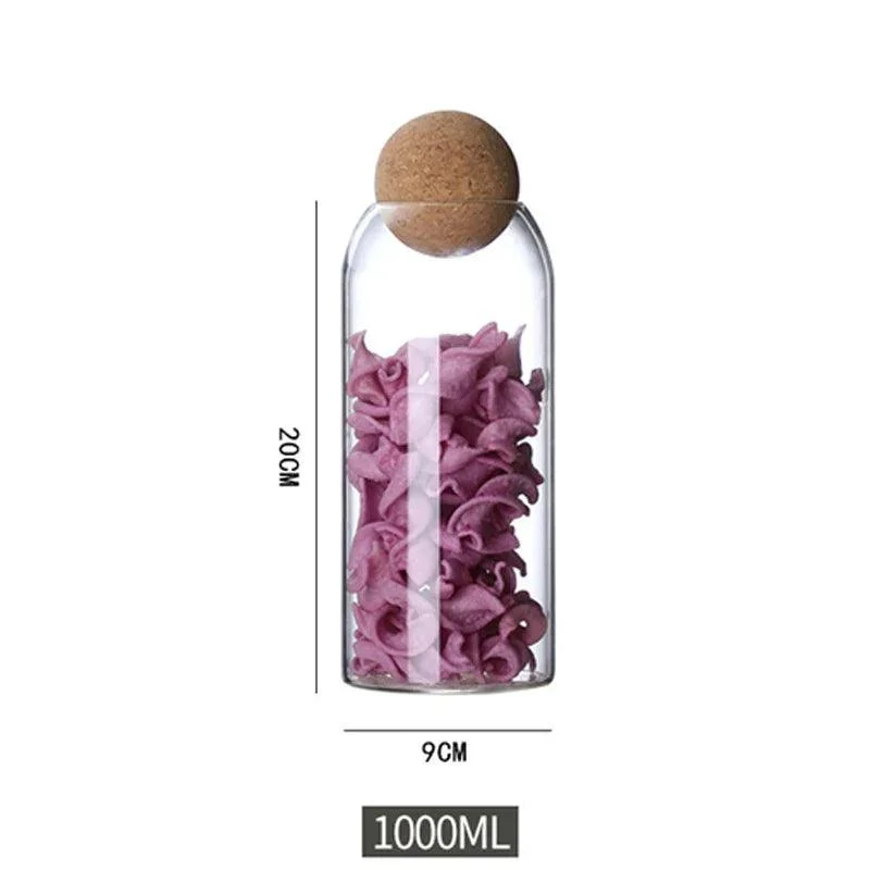 Borosilicate Glass Sealed Grain Storage Tank: Creative Kitchen Organizer -