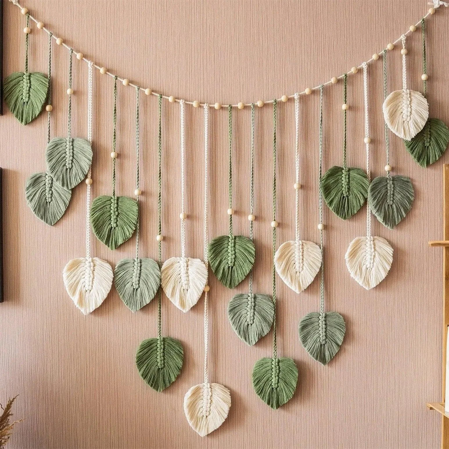 Botanical Leaves Wall Hanging - - #tag1#