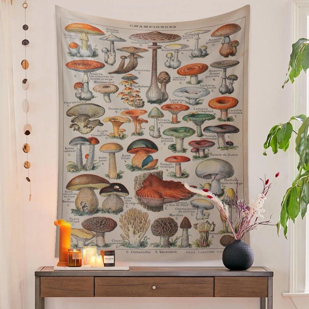 Botanical_and_Floral_Tapestry_Print_Wall_Hanging_-_-_tag1_-4162609 Botanical and Floral Tapestry Print Wall Hanging - - #tag1#