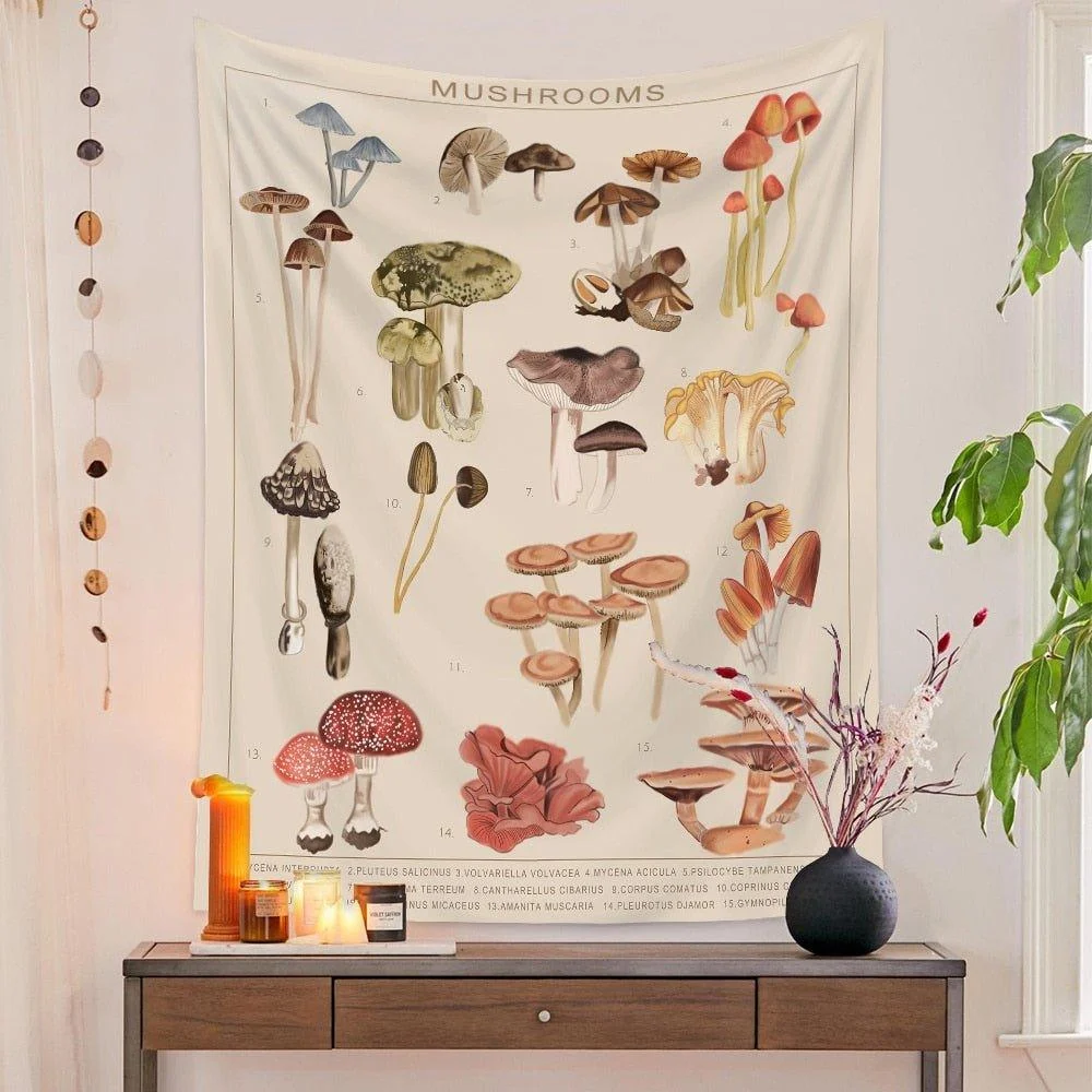 Botanical_and_Floral_Tapestry_Print_Wall_Hanging_-_-_tag1_-4162616 Botanical and Floral Tapestry Print Wall Hanging - - #tag1#