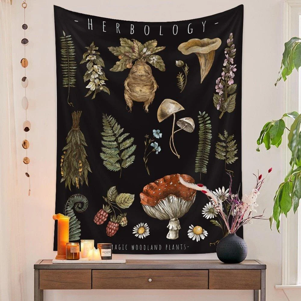 Botanical_and_Floral_Tapestry_Print_Wall_Hanging_-_-_tag1_-4162623 Botanical and Floral Tapestry Print Wall Hanging - - #tag1#