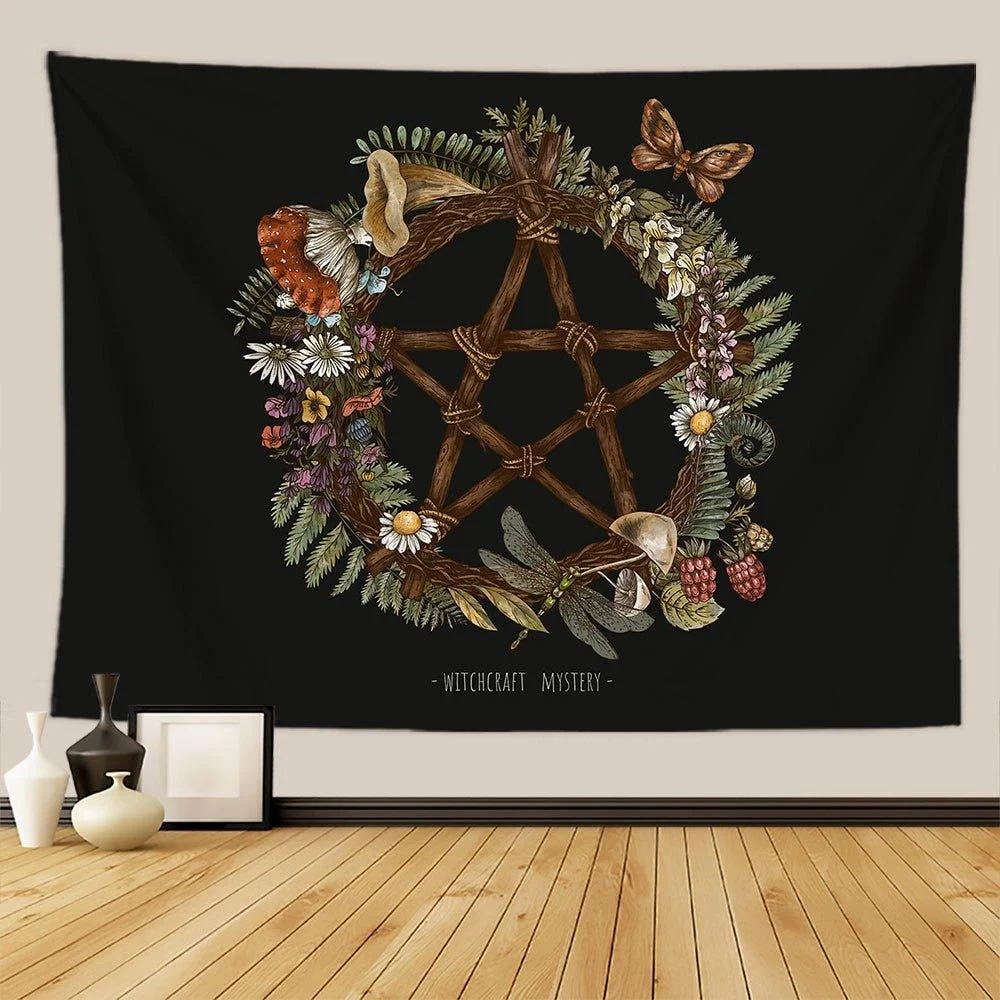Botanical_and_Floral_Tapestry_Print_Wall_Hanging_-_-_tag1_-4162653 Botanical and Floral Tapestry Print Wall Hanging - - #tag1#