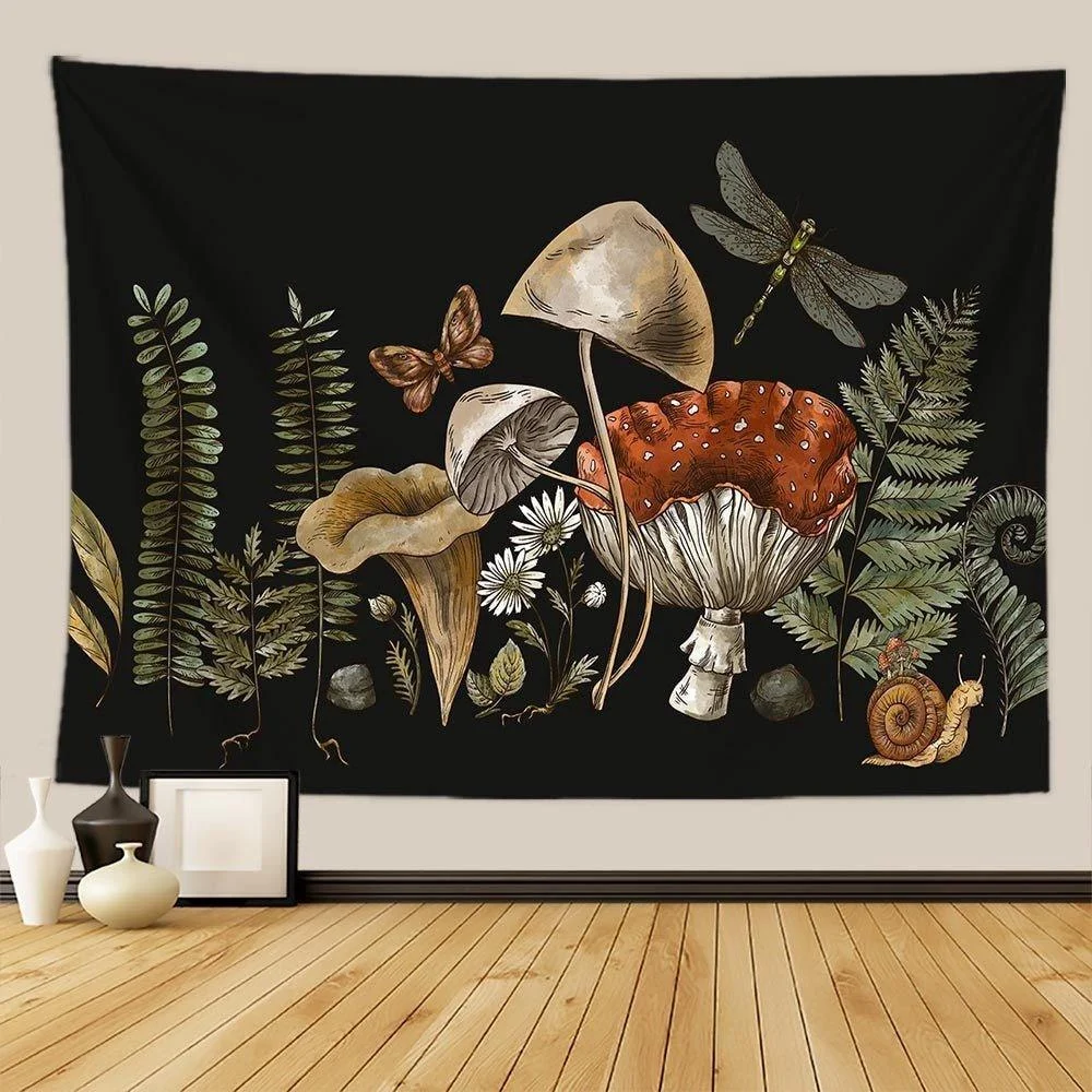 Botanical_and_Floral_Tapestry_Print_Wall_Hanging_-_-_tag1_-4162660 Botanical and Floral Tapestry Print Wall Hanging - - #tag1#