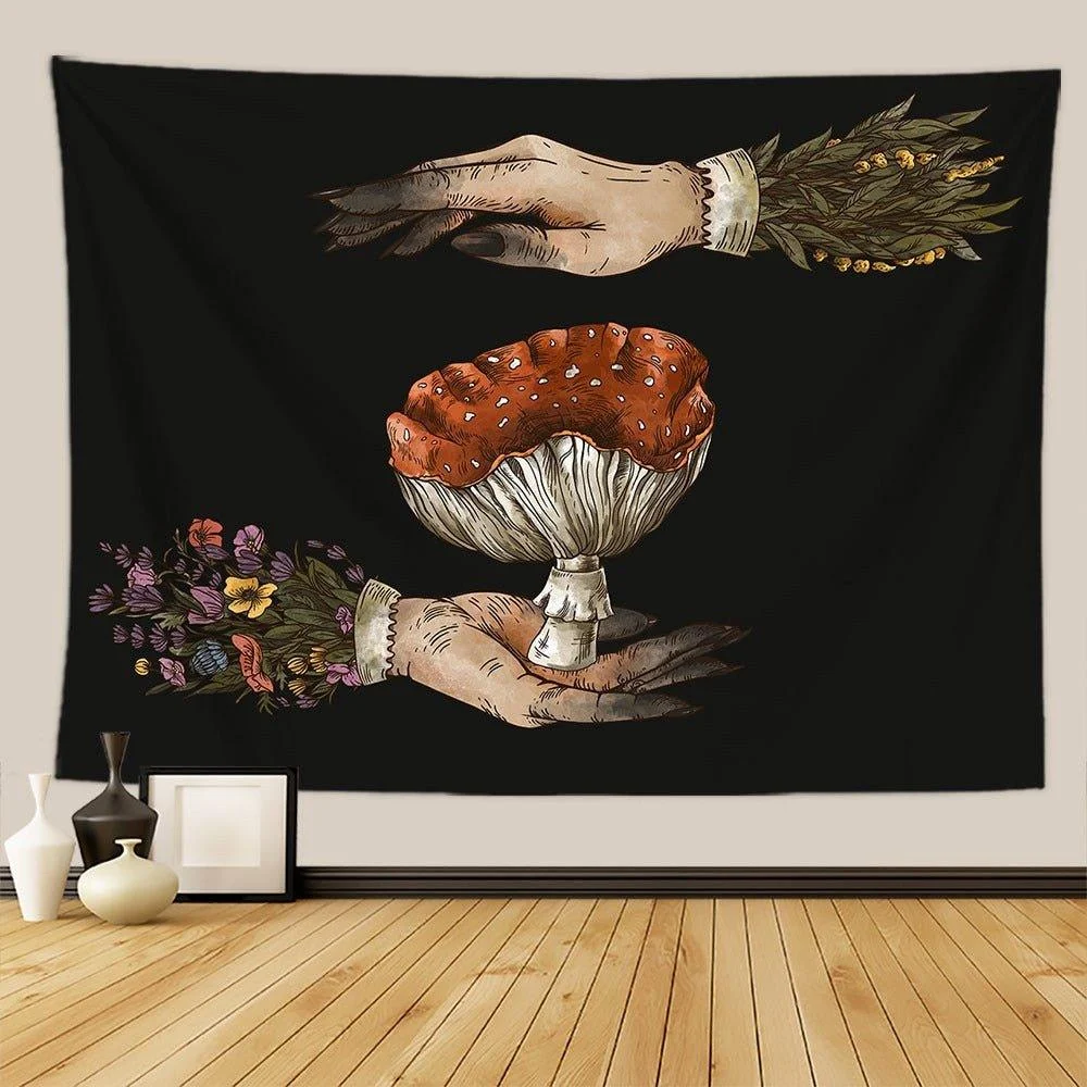 Botanical_and_Floral_Tapestry_Print_Wall_Hanging_-_-_tag1_-4162680 Botanical and Floral Tapestry Print Wall Hanging - - #tag1#