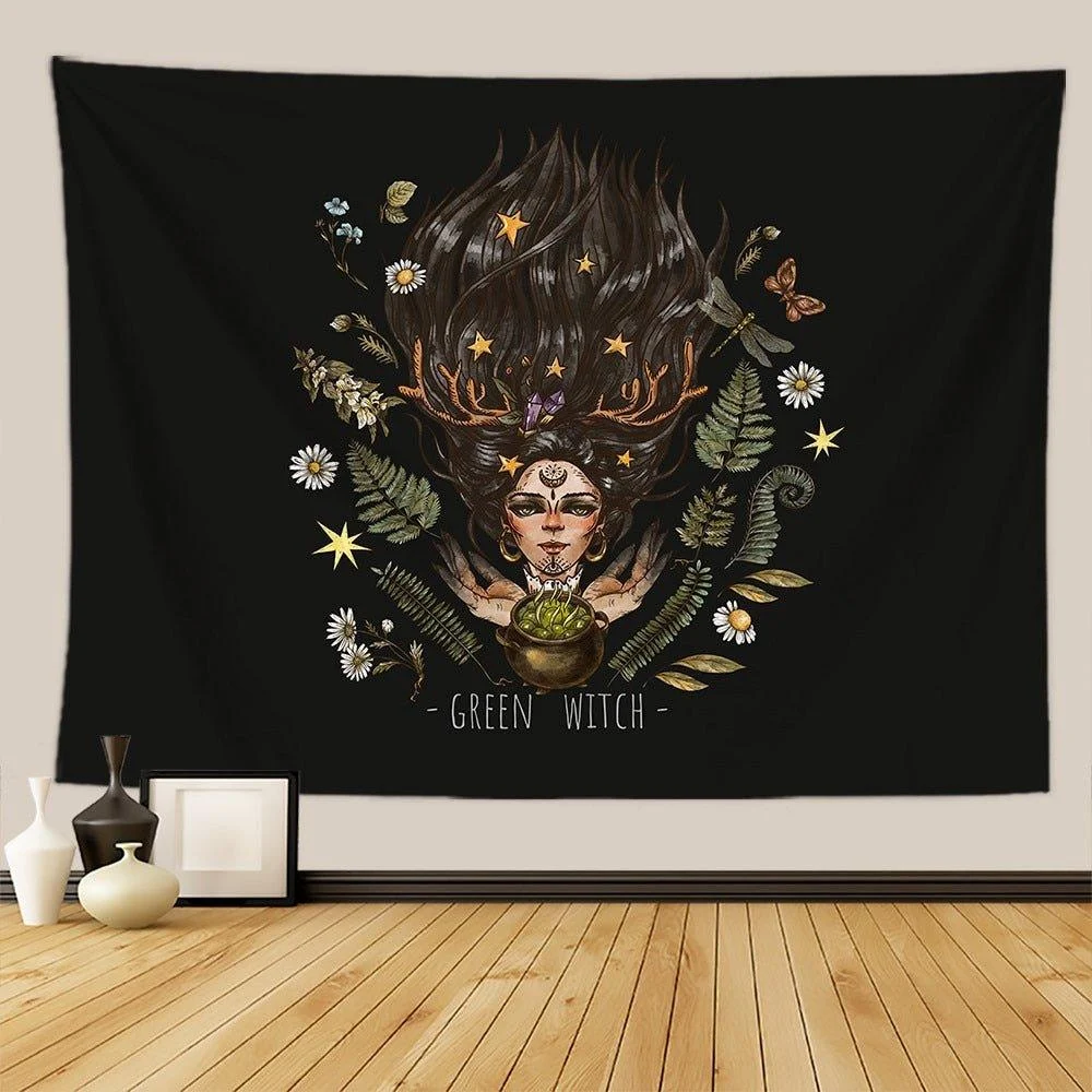 Botanical_and_Floral_Tapestry_Print_Wall_Hanging_-_-_tag1_-4162687 Botanical and Floral Tapestry Print Wall Hanging - - #tag1#