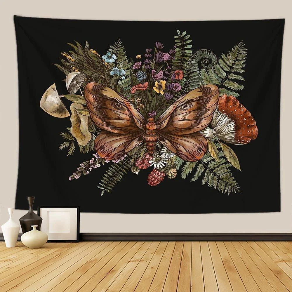 Botanical_and_Floral_Tapestry_Print_Wall_Hanging_-_-_tag1_-4162709 Botanical and Floral Tapestry Print Wall Hanging - - #tag1#